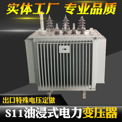 S11-30KVA油浸式电力变压器10/11KV变0.415KV铁塔基站出口变压器