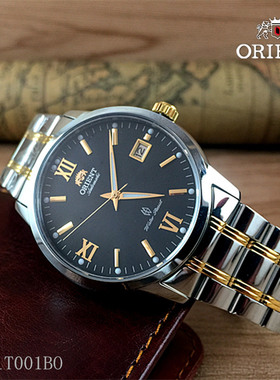 日本Orient/东方双狮表 机械手表全自动男表日历夜光SER1T001BO