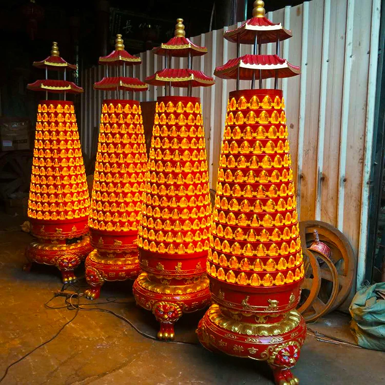 寺庙宝塔千佛灯电子功能佛灯塔佛堂求财供佛光明灯壁式智能灯灯墙