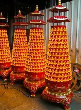 寺庙宝塔千佛灯电子功能佛灯塔佛堂求财供佛光明灯壁式智能灯灯墙