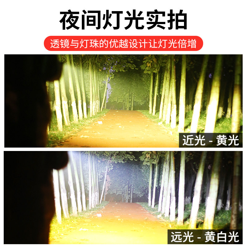 电动车灯超亮led大灯 12-85V摩托车射灯强光灯带透镜配件改装大全