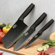 黑刃锋利不锈钢菜刀单支套装 家用厨房刀具厨师刀切肉片切菜水果刀