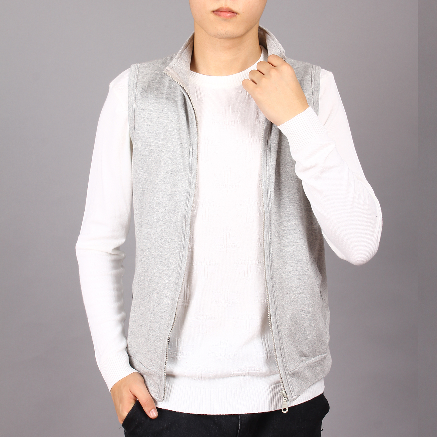 薄款拉链外穿马甲休闲运动背心