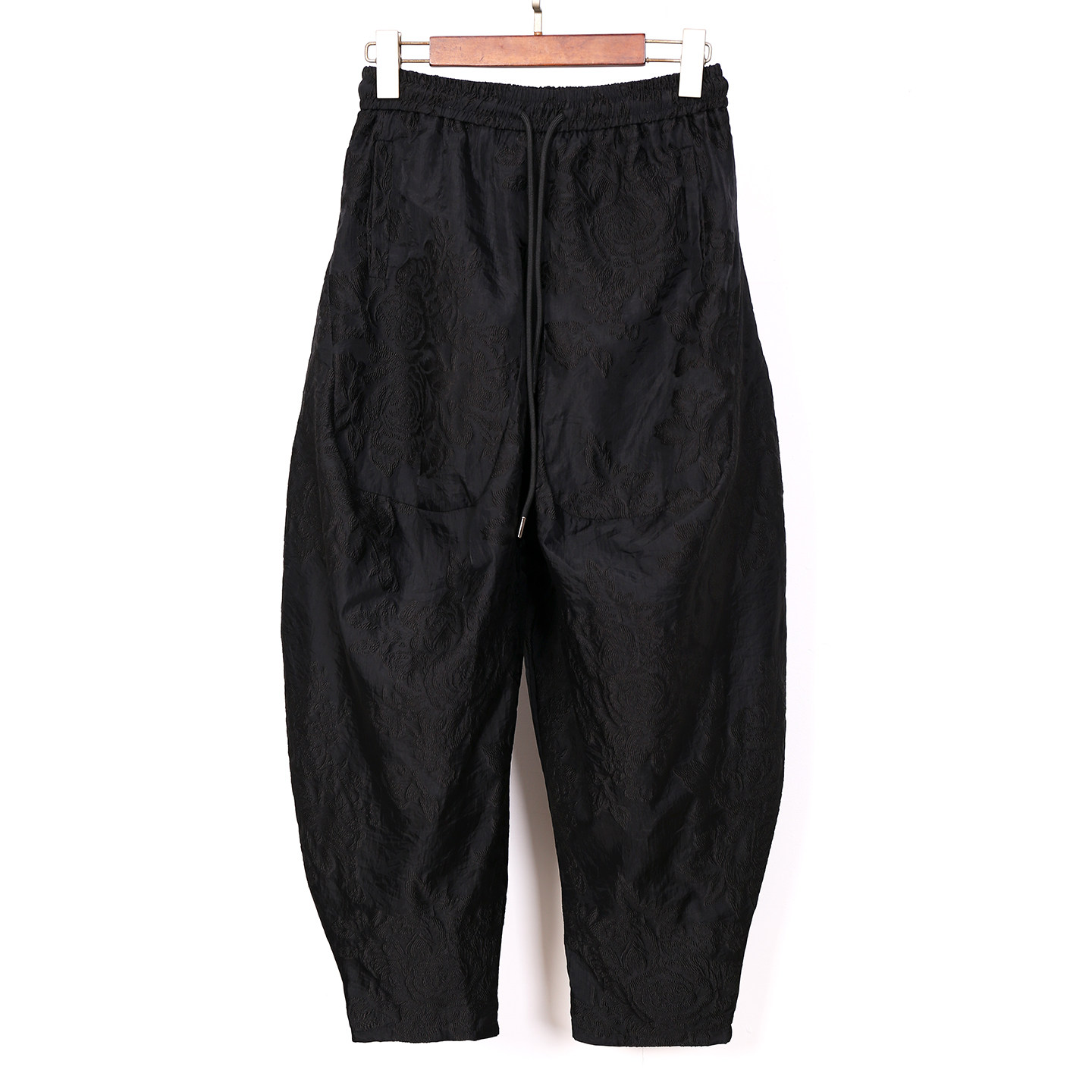 2026潮流宽松提花哈伦裤男士春秋吊裆灯笼裤个性弯刀裤潮牌休闲裤