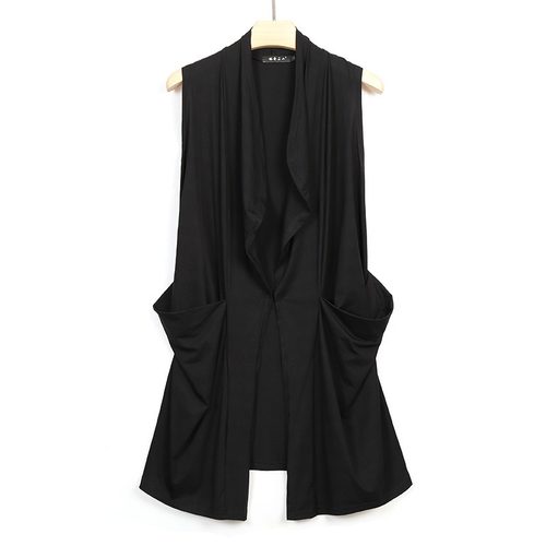 春季男薄款中长款马甲