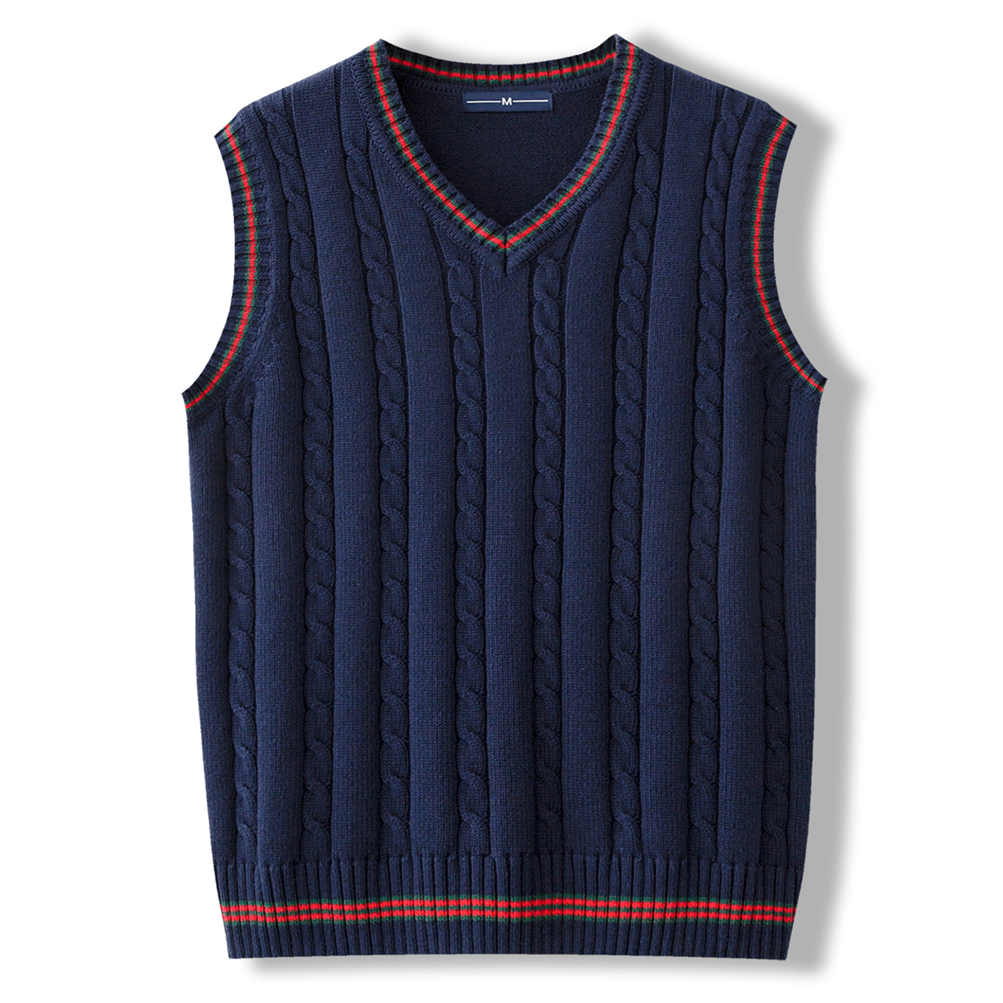 纯棉针织背心鸡心V领秋冬季