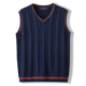 秋冬季 毛衣马甲学院风针织背心 坎肩无袖 男毛线背心新款 V领针织衫