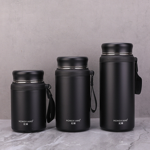 316不锈钢矮胖保温杯商务办公泡茶水杯子户外大容量车载运动水壶