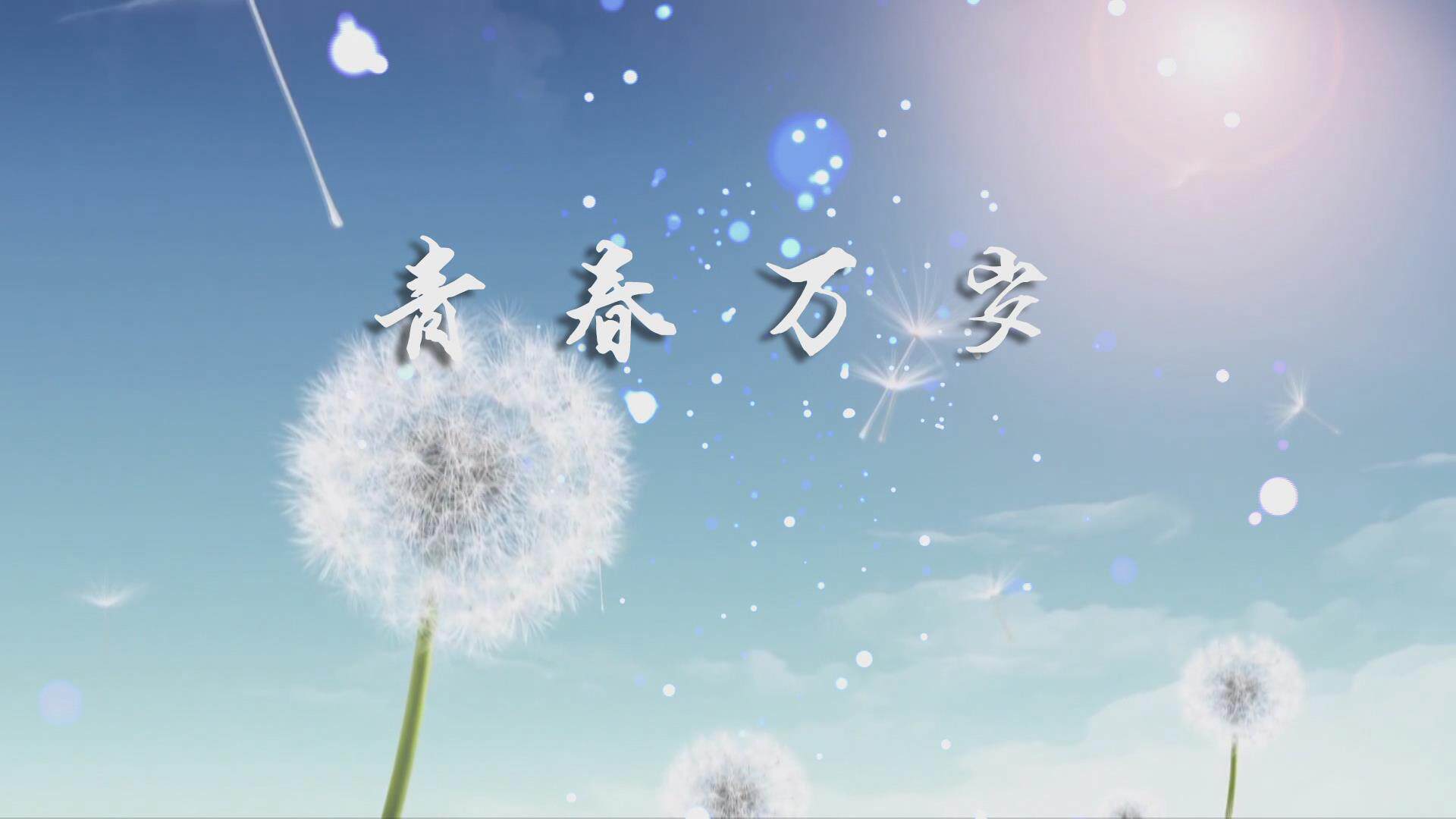 《青春万岁》诗歌朗诵青少年朗诵类伴奏led大屏幕背景视频素材