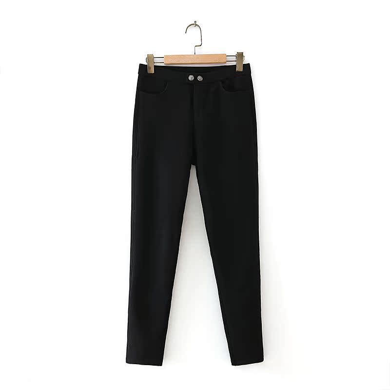 胖mm秋冬高腰加绒显瘦裤子女