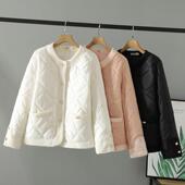 胖妹妹冬装 200斤盐系胖mm小香风棉衣 大码 女装 洋气韩系棉服女时尚