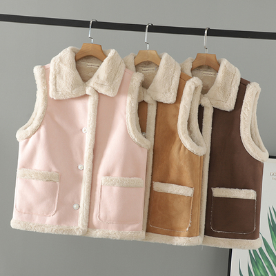 宽松大码皮毛一体绒上衣女