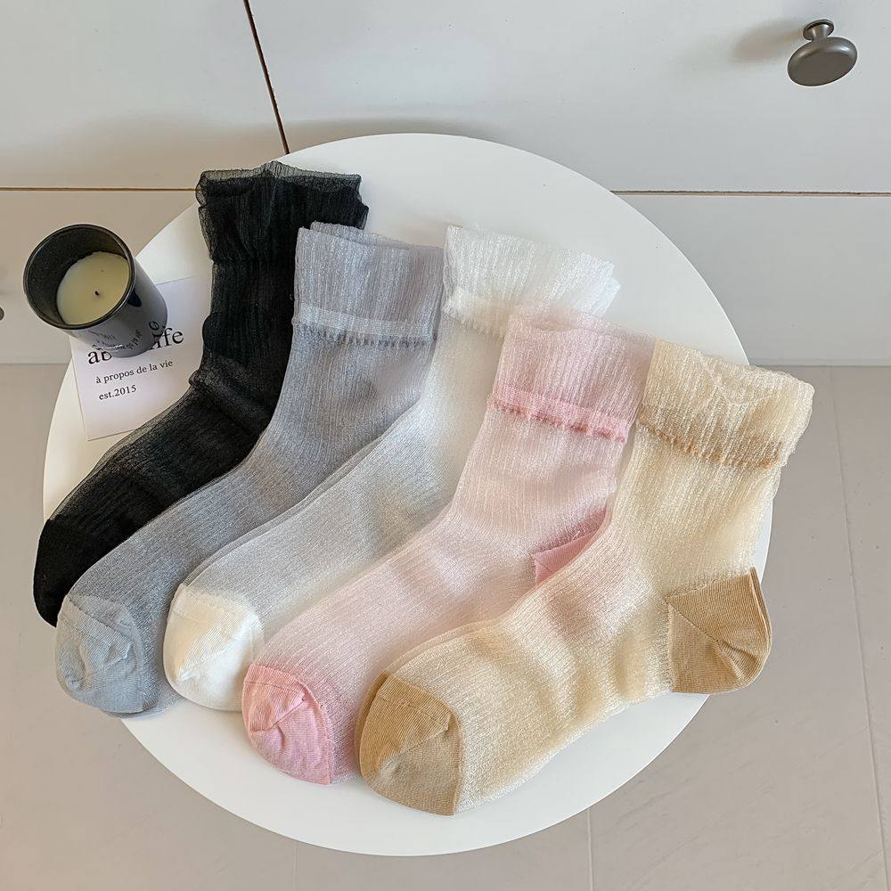 松口配小皮鞋日系甜美夏季玻璃丝薄款袜子半透明日系芭蕾风隐形袜,运动包/户外包/配件,运动袜,淘宝优惠券,粉丝福利购,淘宝优惠卷