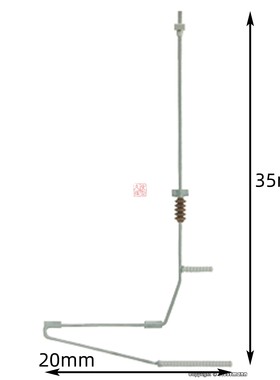 1:160N比例模型VIESSMANN 4377 接触网软横跨的腕臂 一包3支