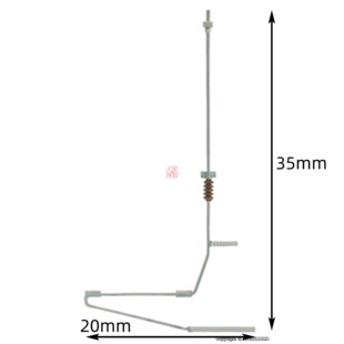 1:160N比例模型VIESSMANN 4377 接触网软横跨的腕臂 一包3支