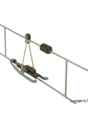 久安铁道 1:87 模型场景 VIESSMANN 4175 接触网分段绝缘器