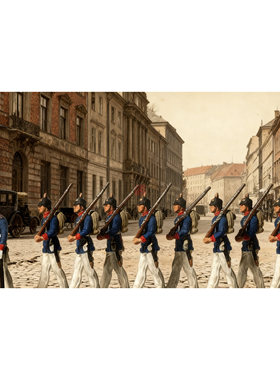 微缩小人 1:87 PREISER回眸百年系列 12186 普鲁士步兵 1910年