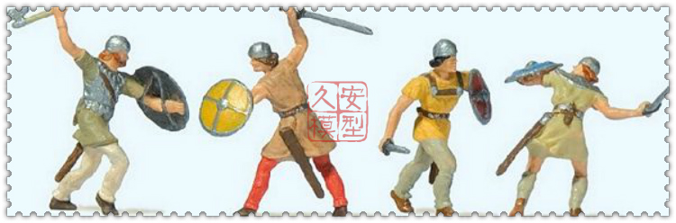 仿真人物 微缩小人 1:87 PREISER 24762 节日庆典中骑士团演员