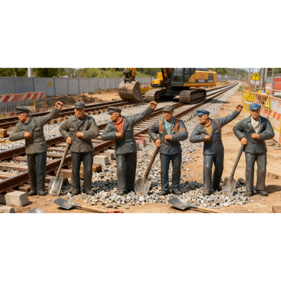 久安铁道 仿真人物 微缩小人 1:87 PREISER 14014 蒸汽机车驾驶员