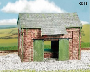 久安铁道PECO WILLS匠人系列建筑模型OO/HO CK19 红砖样式的货站
