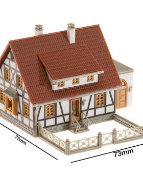 久安铁道沙盘建筑模型N比例1:160 FALLER 232215 半木结构住宅