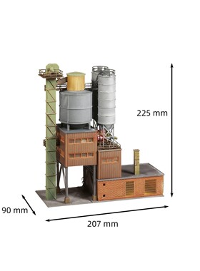 久安铁道沙盘建筑模型1:87HO FALLER 130474 混凝土工厂