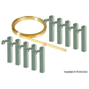 久安铁道N比例1:160 VIESSMANN 4395隧道内接触网 10立柱+3米网线