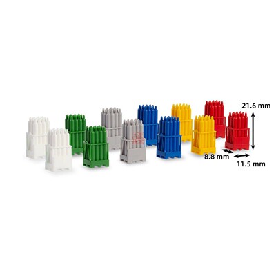 Herpa 1:87 扩展配件 054096 带气瓶的托盘 6种颜色共12个
