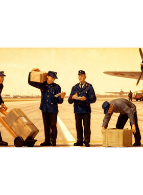 久安铁道 微缩小人 1:87 PREISER 10578 德国铁路行包员 时代III