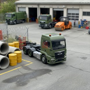 久安铁道1:87Herpa 747172 MAN TGS TM 6x4三轴拖头 现代德军