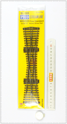 久安铁道 PECO 专业火车轨道CODE75 SL-180 12度交叉 单开 绝缘