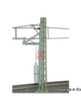 久安铁道 1:87模型场景 VIESSMANN 4165 全金属单配重接触网支架