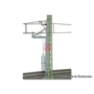 久安铁道 1:87模型场景 VIESSMANN 4165 全金属单配重接触网支架