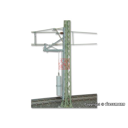 久安铁道 1:87模型场景 VIESSMANN 4165 全金属单配重接触网支架