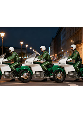 久安铁道 仿真人物 微缩小人 1:87 PREISER 10489 德国交通警察