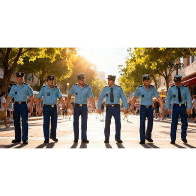 久安铁道 仿真人物 微缩小人 1:87 PREISER 10341 法国警察 夏装