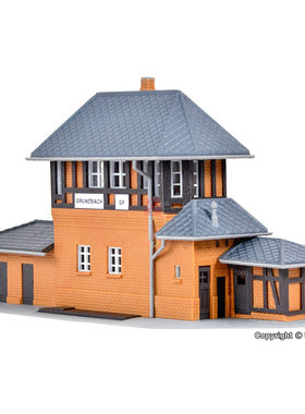 久安铁道沙盘建筑模型1:160N比例KIBRI 37402 Grunzbach的信号楼