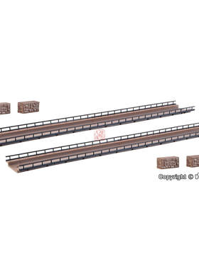 久安铁道沙盘建筑模型1:160N比例 VOLLMER 47825 铁路单线便桥