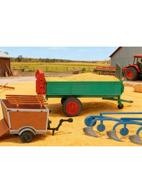 久安铁道 汽车模型 1:87 PREISER 17918 农用拖车