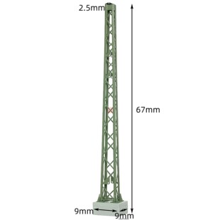 N比例1:160 VIESSMANN 4314 铁路接触网 软横跨钢架立柱 高67mm