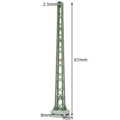 N比例1:160 VIESSMANN 4314 铁路接触网 软横跨钢架立柱 高67mm