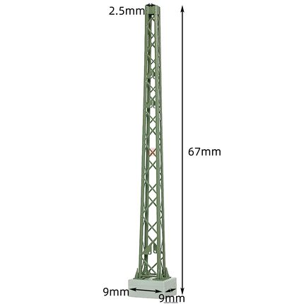 N比例1:160 VIESSMANN 4314 铁路接触网 软横跨钢架立柱 高67mm
