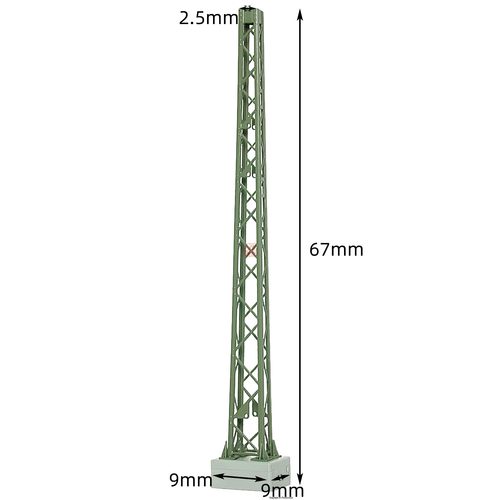 N比例1:160 VIESSMANN 4314 铁路接触网 软横跨钢架立柱 高67mm