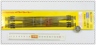 160 N比例1 CODE55 交叉渡线 PECO E383F 专业火车模型轨道