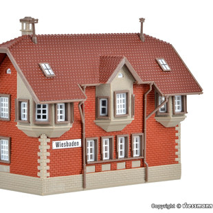 久安铁道沙盘建筑模型1:160N比例VOLLMER 47602Wiesbaden的信号楼