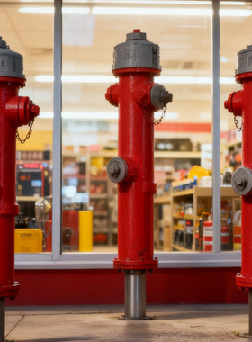 久安铁道 拼装模型 1:87 PREISER 17714 路边的消防栓 红色