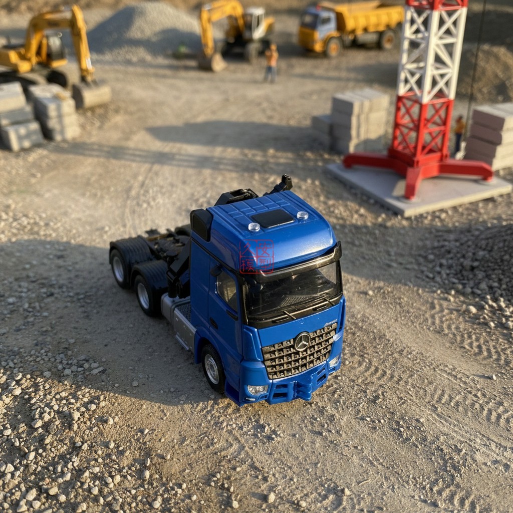 久安铁道1:87Herpa 318747 Mercedes奔驰 Arocs 18 带随车吊