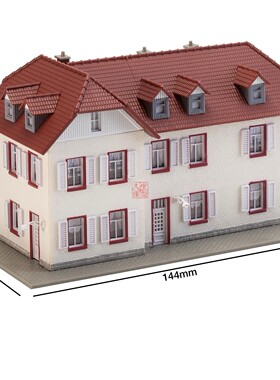 久安铁道沙盘建筑模型N比例1:160 FALLER 232216 双层街角商住楼