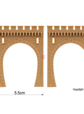 久安铁道沙盘建筑模型1:160N比例Vollmer47811单线隧道口 2片