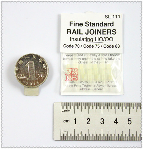 久安铁道PECO SL-111轨道连接片 塑料 每包12片 用于Code70/75/83